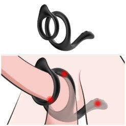 ARMONY - ANELLO ANALE DOPPIO CODA NERO - immagine 3