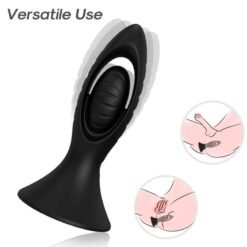 Alternative view of ARMONY - VIBRATORE E PLUG ANALE IN SILICONE NERO