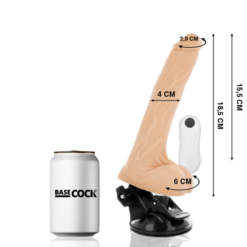 Alternative view of BASECOCK - VIBRATORE ARTICOLABILE TELECOMANDO NATURALE 18.5 CM -O- 4 CM