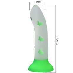 PRETTY LOVE - DILDO MAGICO NIGHTFALL SENZA VIBRAZIONI VERDE LUMINOSO