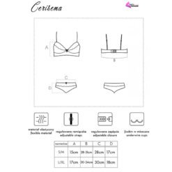 LIVCO CORSETTI FASHION - CERISEMA LC 21005 REGGISENO + SLIP CORALLO - immagine 5