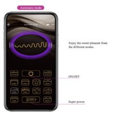 PRETTY LOVE - HECTOR VIBRATORE ELETTROSHOCK BY APP CONTROL VIOLA - immagine 17
