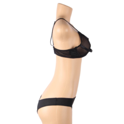 SUBBLIME - SET DUE PEZZI DI REGGISENO TRASPARENTE E STRISCE S/M - immagine 10