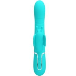 Alternative view of PRETTY LOVE - VIBRATORE MULTIFUNZIONE RABBIT 4 IN 1 FARFALLA VERDE ACQUA