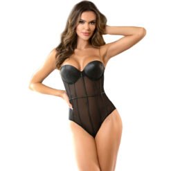 Alternative view of SUBBLIME - BODY CON BRETELLE A CATENA NERA S/M