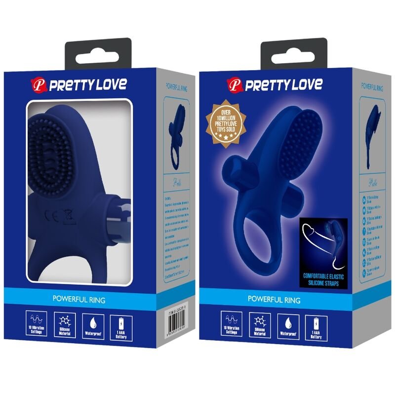 PRETTY LOVE - PALLE ANELLO CON VIBRAZIONE BLU - immagine 9