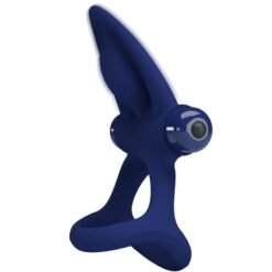 Alternative view of PRETTY LOVE - MAT DOPPIO ANELLO CON VIBRAZIONE E STIMOLATORE BLU