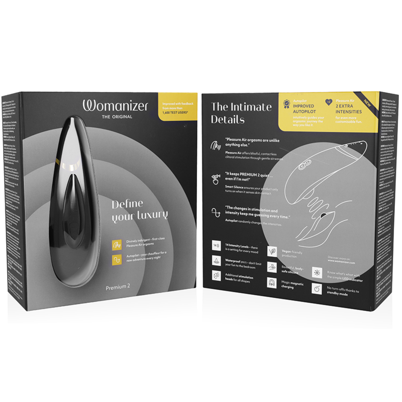 WOMANIZER - PREMIUM 2 STIMOLATORE CLITORALE NERO - immagine 7