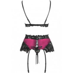 LIVCO CORSETTI FASHION - NAHIR LC 20214 REGGISENO + SLIP + CINTURA L/XL - immagine 3