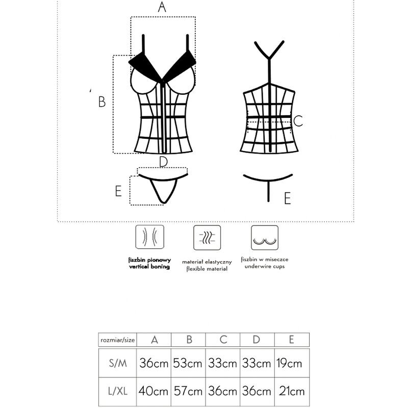 LIVCO CORSETTI FASHION - LAURA LC 20215 CORSETTO + PERIZOMA L/XL - immagine 6