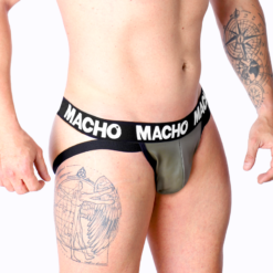 Alternative view of MACHO - MX27GR JOCK IN PELLE GRIGIO BEIGE M