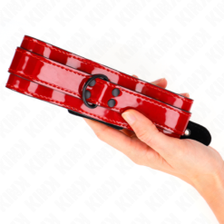 KINK - COLLANA REGOLABILE VINO ROSSO 37,5-49,5 CM X 5 CM - immagine 4
