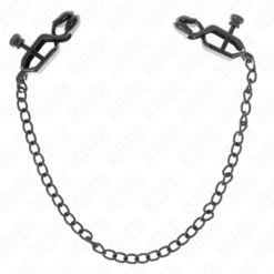 Alternative view of KINK - MORSETTI PER CAPEZZOLI A CATENA PIATTA NERA 30 CM