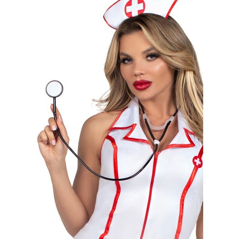 LEG AVENUE - COSTUME DA CAPO INFERMIERA BIANCO S/M - immagine 5