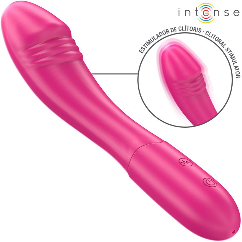 INTENSE - BELINDA VIBRATORE 19 CM FLESSIBILE 10 VIBRAZIONI ROSA - immagine 2