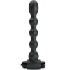 PRETTY LOVE - LYNN SILICONE ANAL PLUG 10 VIBRAZIONI NERO
