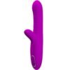 PRETTY LOVE - ANGELIQUE VIBRATORE MULTIFUNZIONE + STIMOLATORE CLITORIDE VIOLA