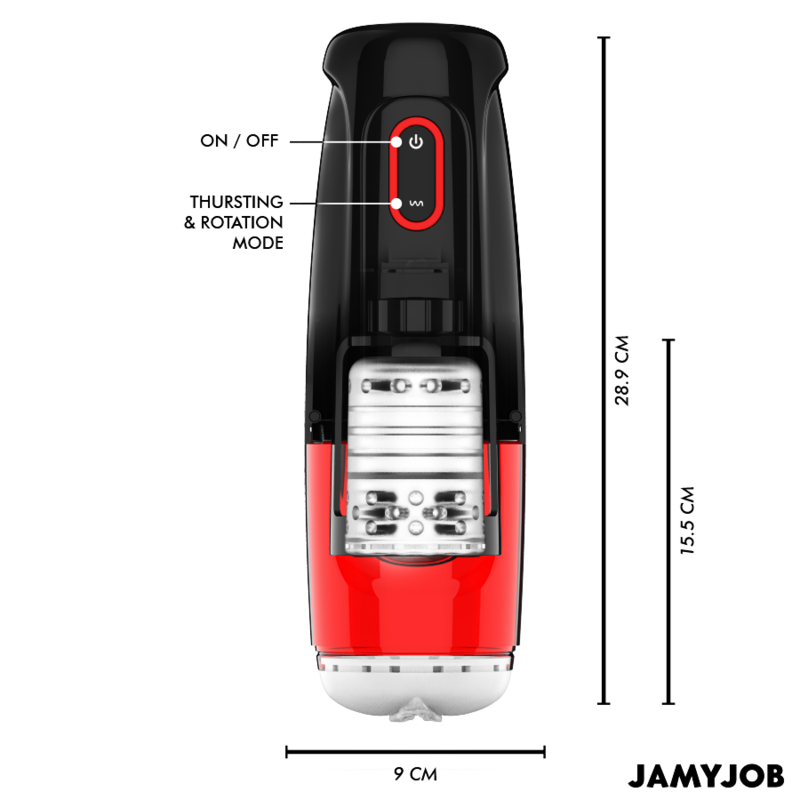 JAMYJOB - STORM MASTURBATORE VAGINALE AUTOMATICO CON 10 MODALITÀ, ROTAZIONE E SPINTA - immagine 3