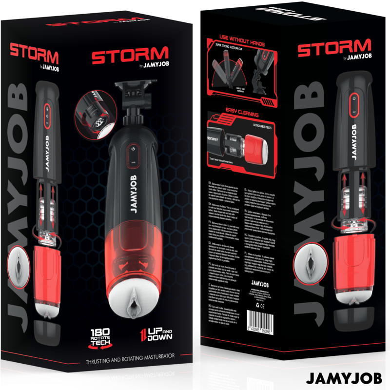JAMYJOB - STORM MASTURBATORE VAGINALE AUTOMATICO CON 10 MODALITÀ, ROTAZIONE E SPINTA - immagine 7