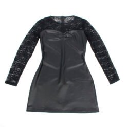 SUBBLIME - 955595 ABITO MANICA LUNGA CON PIZZO NERO S/M - immagine 6