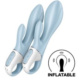 Alternative view of SATISFYER - AIR PUMP BUNNY 1 VIBRATORE GONFIABILE CONIGLIO BLU