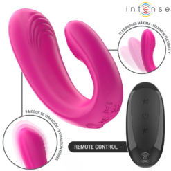 Alternative view of INTENSE - JANET DUAL STIMOLATORE E VIBRATORE A FORMA DI U CON TELECOMANDO ROSA
