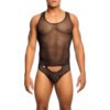 MOB - BODYSHEER NERO TRASPARENTE TAGLIA S/M