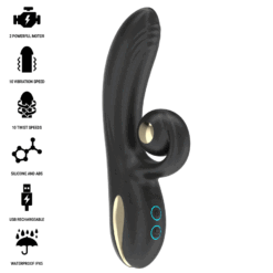 Alternative view of IBIZA - VIBRATORE TWISTER CON STIMOLATORE CURVA E VIBRO-ROTAZIONE