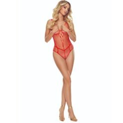 PASSION - BS114 BODYSTOCKING ROSSO