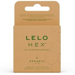 LELO - PRESERVATIVI ORGANICI HEX CONFEZIONE DA 3 UNITÀ