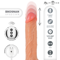 Alternative view of MR INTENSE - BROSNAN REALISTICO MULTIFUNZIONALE CON VIBRAZIONE, SU E GIÙ TELECOMANDO, 22 CM - OPPURE - 4 CM