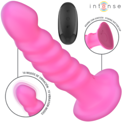 Alternative view of INTENSE - VIBRATORE CINDY TAGLIA L DESIGN A SPIRALE 10 VIBRAZIONI ROSA TELECOMANDO