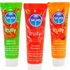 Alternative view of SKINS - KIT LUBRIFICANTI ALLA FRUTTA LUBRIFICANTI ALL'ANGURIA, ALLA FRAGOLA E AL MANGO 3 x 12 ML