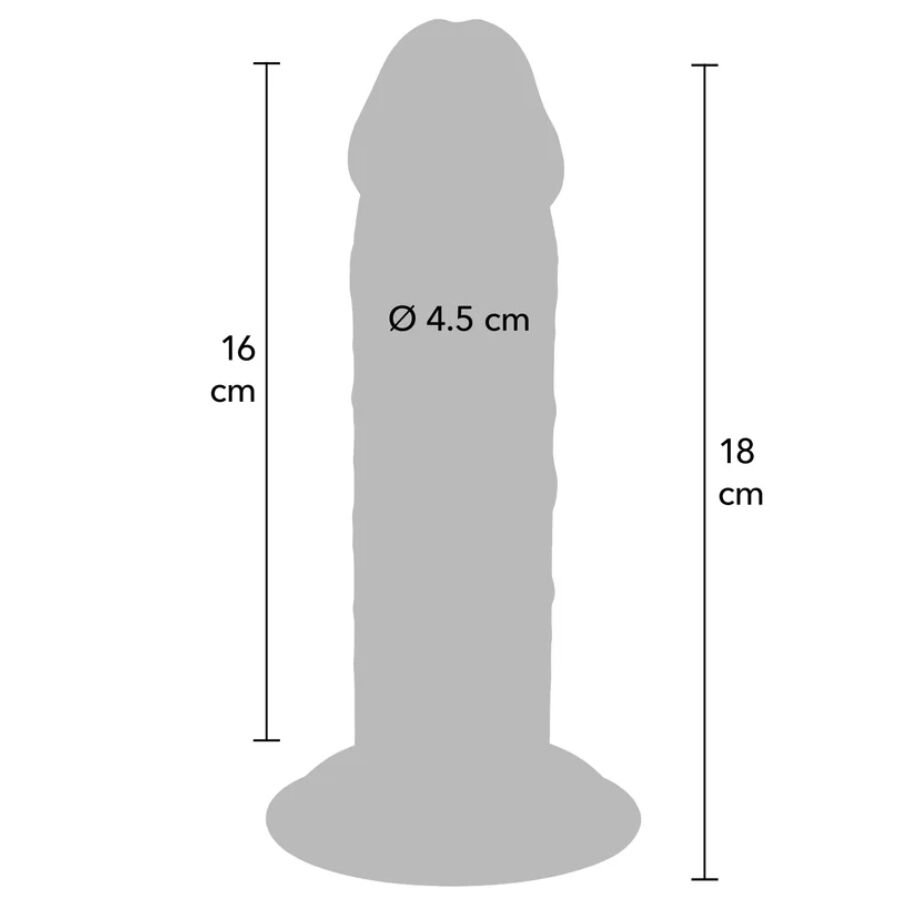 GET REAL - DONG DELUXE IN TPE A DOPPIA DENSITÀ 18 CM - immagine 4