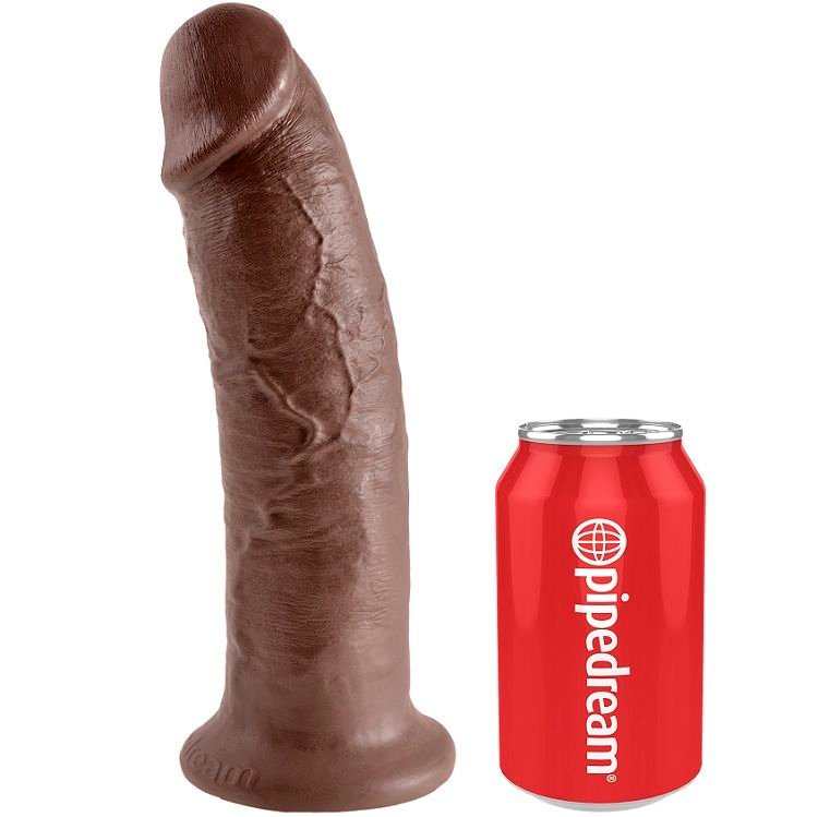 KING COCK - 10 DILDO MARRONE 25.4 CM - immagine 3