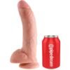KING COCK - 9 DILDO FLESH CON SFERE 22.9 CM