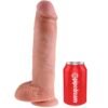 KING COCK - 11 DILDO CARNE CON SFERE 28 CM
