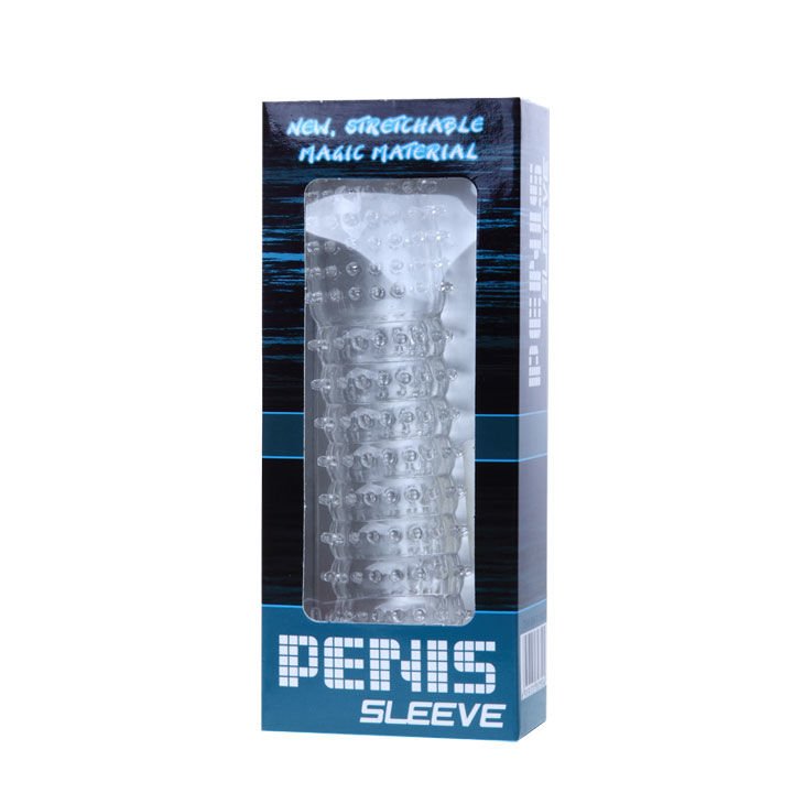 BAILE - GUAINA PER PENE CON PUNTI DI STIMOLAZIONE TRASPARENTI 14 CM - immagine 5