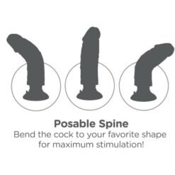 Alternative view of KING COCK - DILDO VIBRATORE 20.32 CM NATURALE