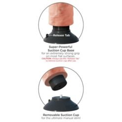 Alternative view of KING COCK - DILDO VIBRANTE CON TESTICOLI 25.5 CM COLORE NATURALE