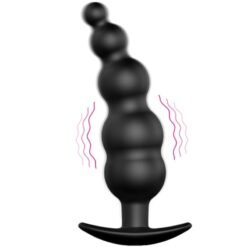 PRETTY LOVE - PLUG ANALE IN SILICONE EXTRA STIMOLAZIONE E 12 MODALIT DI VIBRAZIONE NERO - immagine 8