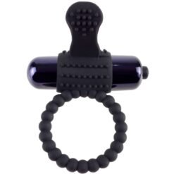 Alternative view of FANTASY C-RINGZ - ANELLO VIBRANTE IN SILICONE NERO