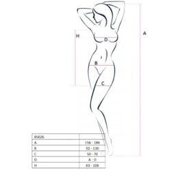 Alternative view of PASSION - WOMAN BS026 ABITO NERO STILE BODYSTOCKING TAGLIA UNICA