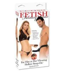 Alternative view of FETISH FANTASY SERIES - STRAP-ON CAVO VIBRANTE PER LEI O LUI NERO