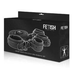 FETISH SUBMISSIVE - SET DI MANETTE E CRAVATTE CON FODERA IN NOPRENE - immagine 9
