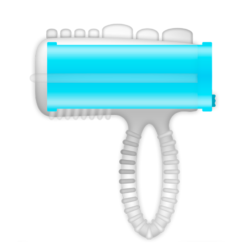 Alternative view of CASUAL LOVE - ANELLO LINGUA VIBRANTE BLU