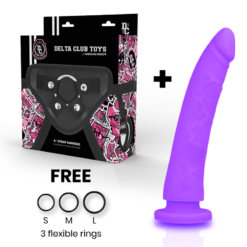 Alternative view of DELTA CLUB - TOYS ARNES + DONG SILICONE VIOLA 20 CM -O- 4 CM