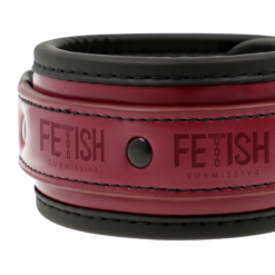 FETISH SUBMISSIVE DARK ROOM - MANETTE ALLA CAVIGLIA VEGAN IN PELLE CON FODERA IN NEOPRENE - immagine 7