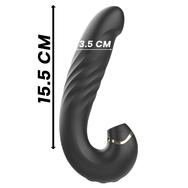 IBIZA - CLIP UP & DOWN + VIBRATORE + ASPIRAZIONE CLITORIDEA - immagine 3