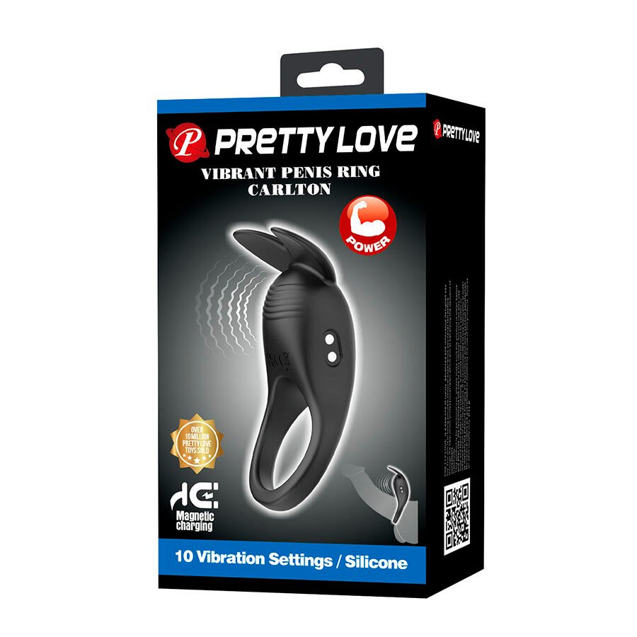 PRETTY LOVE - CARLTON ANELLO PER PENE CON STIMOLATORE CLITORIDEO - immagine 9